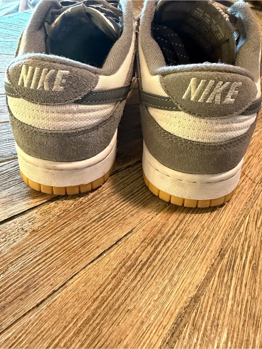 Nike Dunk Low White Cool Grey Gum Sneakers Men’s 8.5 Women’s 10 FV0389-100